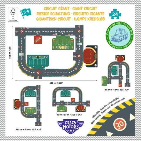 Puzzle gigant Circuit urban, Djeco [2]