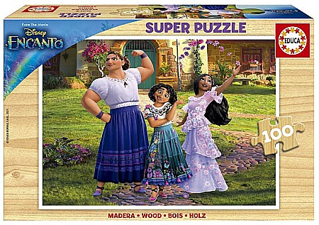 Puzzle cu 100 piese - Puzzle lemn 100 piese Encanto Disney Educa 19199