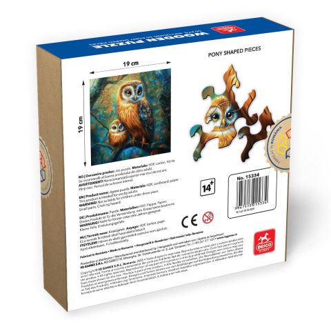 Puzzle Lemn Bufnita – HDF 50 Piese High Difficulty [1]