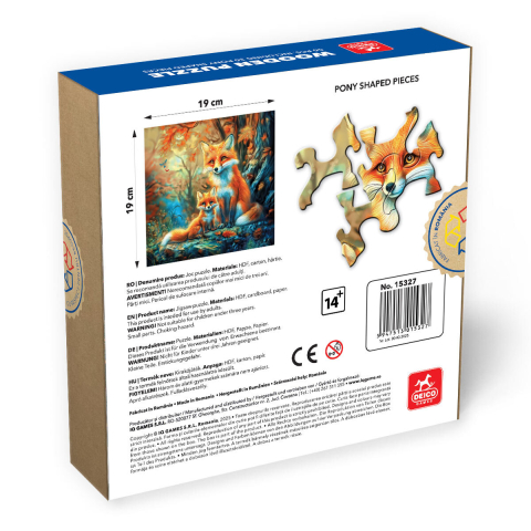 Puzzle Lemn Vulpe – HDF 50 Piese High Difficulty [1]