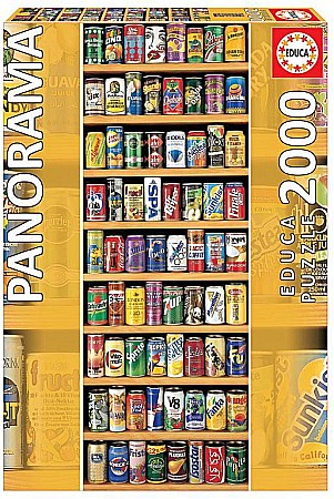 Puzzle 2000 piese - Puzzle Panoramic 2000 piese Soft Cans 11053