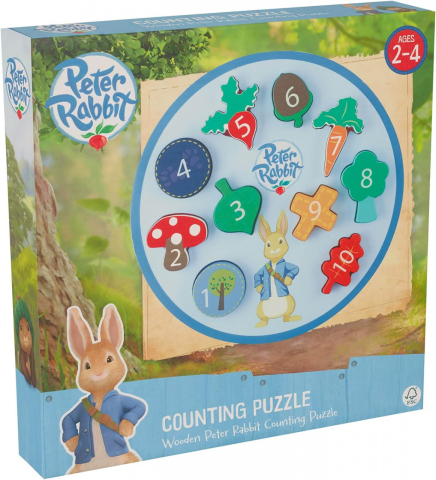 Jocuri si jucarii - Puzzle Peter Rabbit™ cu numere, Orange Tree Toys
