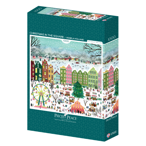 Puzzle 1000 piese - Puzzle Pieces & Peace – Christmas in the Square – 1000 piese