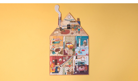 Puzzle reversibil Bun venit acasa, Londji [4]