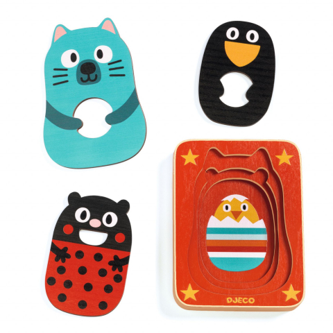 Puzzle straturi Max & co, Djeco [2]