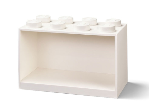 LEGO - Raft Caramida LEGO 2x4 - Alb