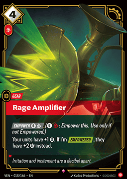 Riftbound: League of Legends Singles - Rage Amplifier 018 foiled