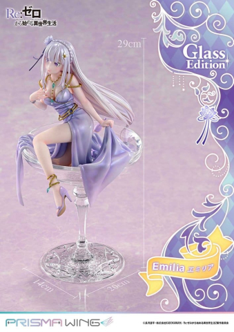 Re:Zero Prisma Wing Statue 1/7 Emilia Glass Edition 29 cm [8]