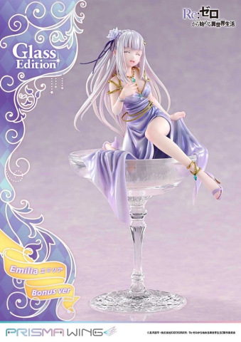 Re:Zero Prisma Wing Statue 1/7 Emilia Glass Edition Bonus Version 29 cm [4]