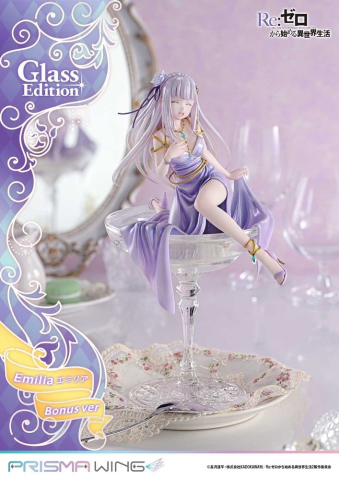 Re:Zero Prisma Wing Statue 1/7 Emilia Glass Edition Bonus Version 29 cm [13]