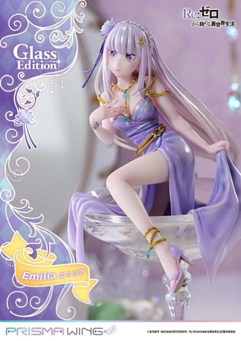 Re:Zero Prisma Wing Statue 1/7 Emilia Glass Edition Bonus Version 29 cm [10]