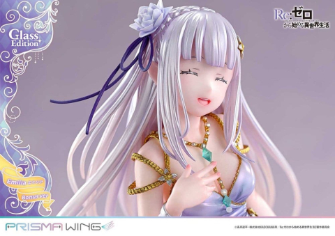 Re:Zero Prisma Wing Statue 1/7 Emilia Glass Edition Bonus Version 29 cm [15]