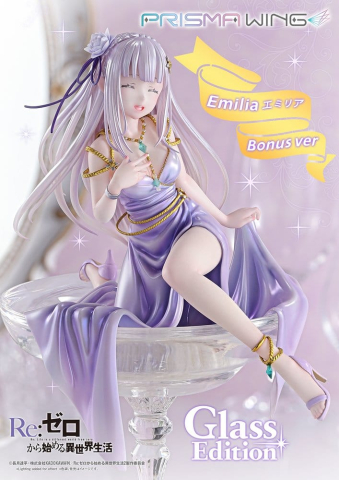 Re:Zero Prisma Wing Statue 1/7 Emilia Glass Edition Bonus Version 29 cm [3]