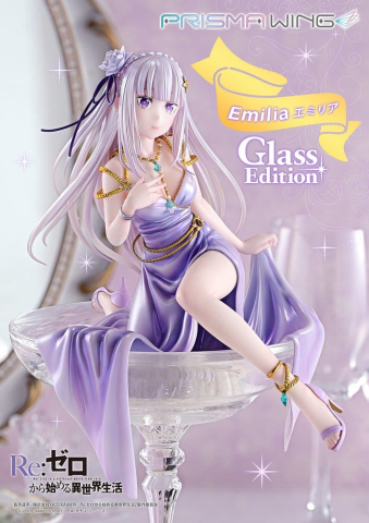 Re:Zero Prisma Wing Statue 1/7 Emilia Glass Edition Bonus Version 29 cm [9]