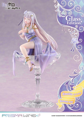 Re:Zero Prisma Wing Statue 1/7 Emilia Glass Edition Bonus Version 29 cm [5]