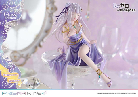 Re:Zero Prisma Wing Statue 1/7 Emilia Glass Edition Bonus Version 29 cm [14]