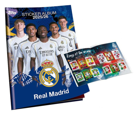 Trading Card Games - Real Madrid 2025/2026 Album Stickere Complet Topps – Set 150 Stickere