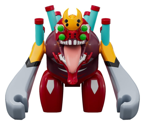 Rebuild of Evangelion Brickroid Mini Figure Evangelion Unit 02 Beast Form 2nd Phase (Type 1) 4 cm [4]