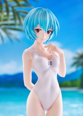 PRECOMENZI - Rebuild of Evangelion Pop Up Parade Beach Queens Rei Ayanami (One-Piece Style) L Size 22 cm