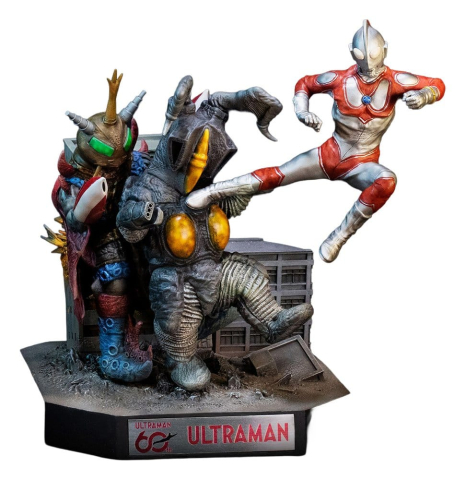 PRECOMENZI - Return of Ultraman Diorama Statue 1/8 Ultraman Jack vs Zetton II & Alien Bat Battle scene 25 cm