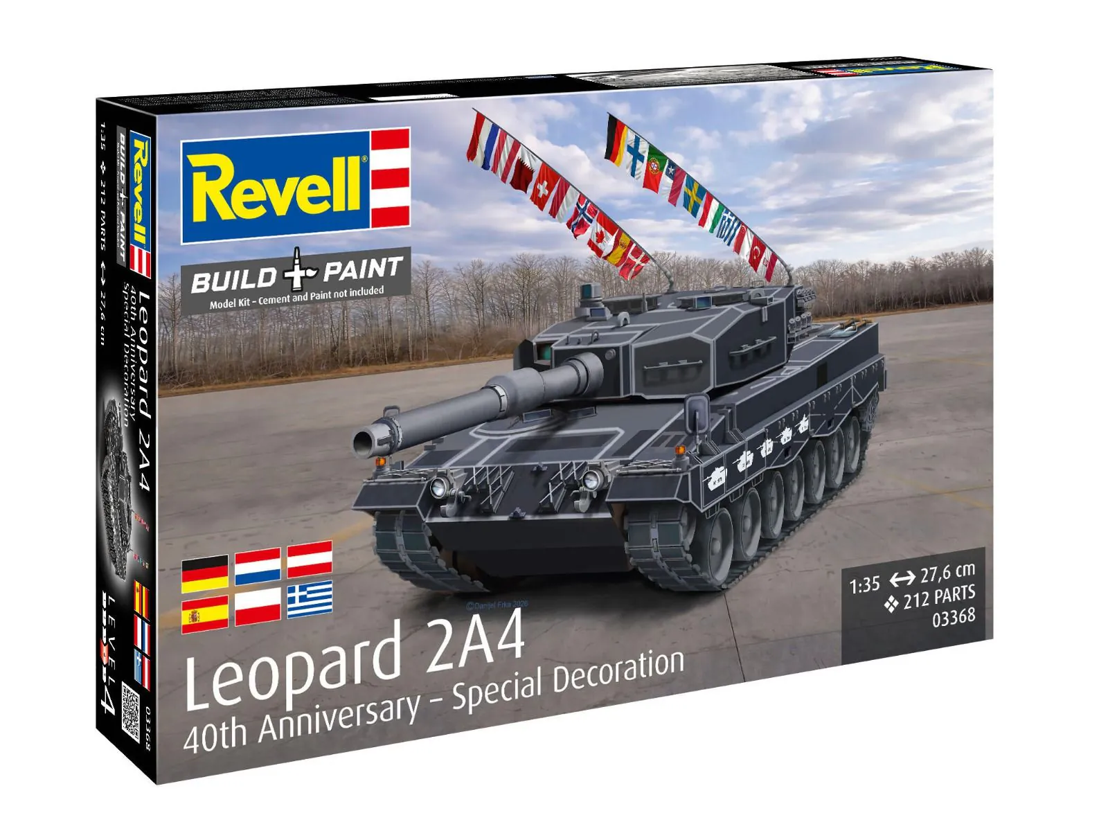 Figurine - Revell Leopard 2A4 40th Anniversary Model Kit 1:35