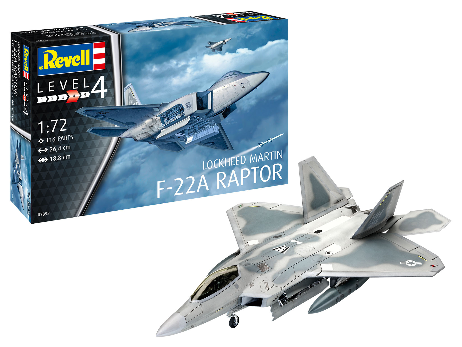 Modele Revell - Revell Model Set Lockheed Martin F-22A Raptor