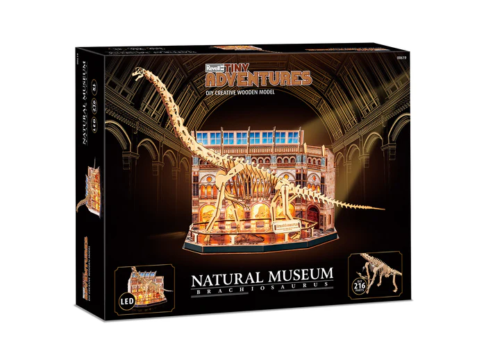 Noutati - Revell Tiny Adventures Brachiosaurus 3D Puzzle LED