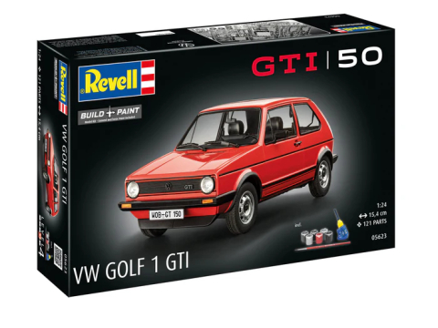 Noutati - Revell VW Golf 1 GTI 50 Years Model Kit