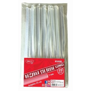 Rechizite, Creativitate, Hobby - REZERVA SILICON 7MM 25CM SET 20 RS008 DACO