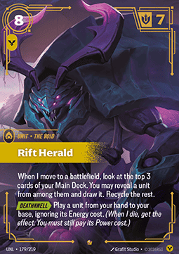 Singles Trading Card Games - Rift Herald (V.1 - Epic) Unleashed - Singles 179
