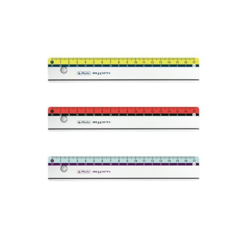 Rigla my.pen – 17 cm, plastic rezistent [1]