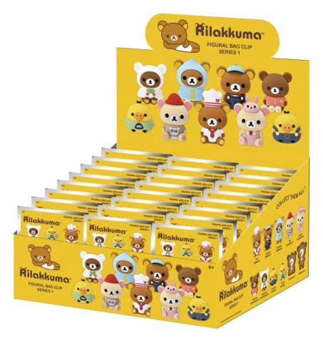 Rilakkuma 3D PVC Bag Clips Series 1 Blind Bag Display (24) [2]