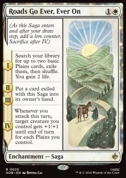 Magic: The Gathering Singles - Roads Go Ever, Ever On The Hobbit - Singles 25 FOILED