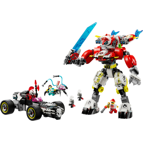 LEGO DREAMZzz Robotul Tigru al lui Cooper si Masina Hot Rod a lui Zero 71497 [8]