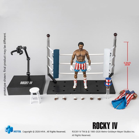 PRECOMENZI - Rocky IV Exquisite Super Series Action Figure 1/12 Apollo 16 cm
