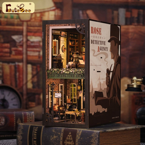Rose Detective Agency - DIY Book Nook Kit cu LED [6]