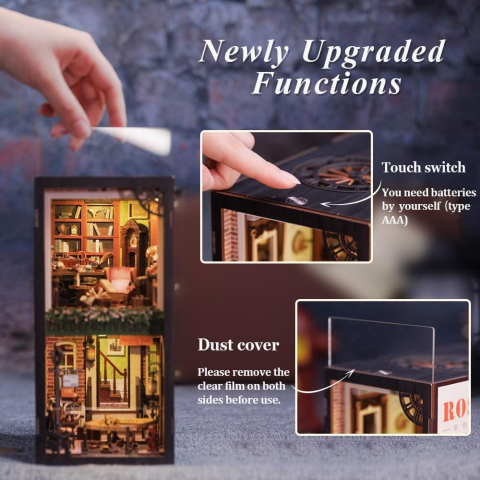 Rose Detective Agency - DIY Book Nook Kit cu LED [4]