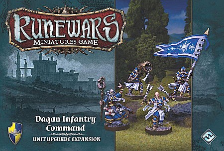 Extensii boardgames - Runewars Miniatures Game: Daqan Infantry Command – Unit Upgrade Expansion