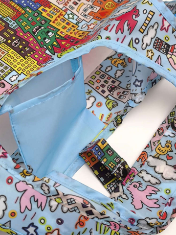 Sacosa textil James Rizzi My New York City, Fridolin [4]