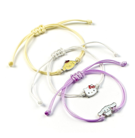 Fashion & Accessories - Sanrio Bracelet 3-Pack Hello Kitty, Cinnamonroll and Pompompurin