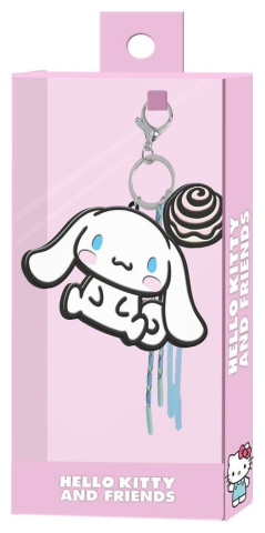 PRECOMENZI - Sanrio Charm Keyring Cinnamoroll Face