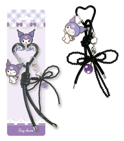 PRECOMENZI - Sanrio Charm Keyring Hello Kitty Kuromi