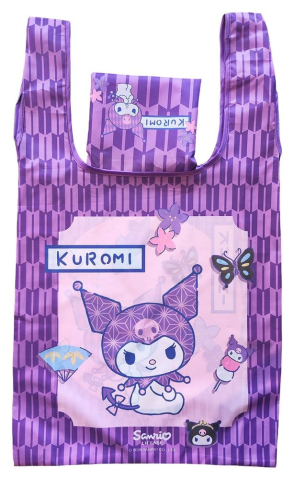 Hello Kitty - Produse Oficiale Sanrio - Sanrio Geanta Tote Pliabila Kuromi Japanese 33 x 37 cm