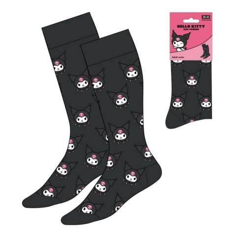Fashion & Accessories - Sanrio Socks Kuromi Face 36-43
