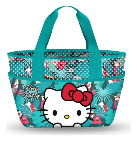 Fashion & Accessories - Sanrio Surf Beach Bag Hello Kitty Jungle