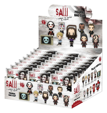 Fashion & Accessories - Saw 3D PVC Bag Clips Series 1 Blind Bag Display (24)