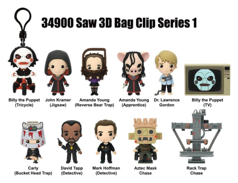 Saw 3D PVC Bag Clips Series 1 Blind Bag Display (24) [2]