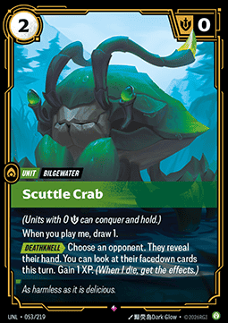 Singles Trading Card Games - Scuttle Crab Unleashed - Singles 053
