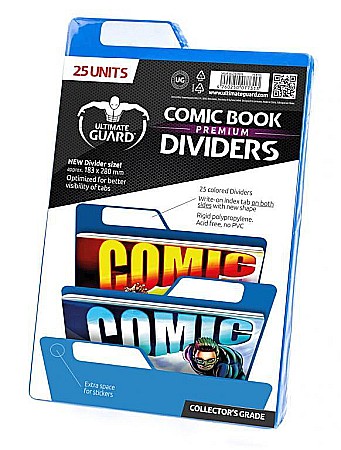 Accesorii Comic Books - Separatoare albastre PREMIUM pentru benzi desenate