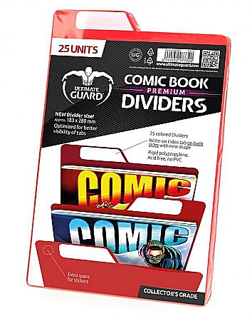 Accesorii Comic Books - Separatoare rosii PREMIUM pentru benzi desenate
